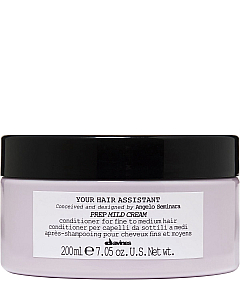 Davines Your Hair Assistant Prep Mild Cream - Мягкий кондиционер для подготовки к укладке тонких и нормальных волос 200 мл